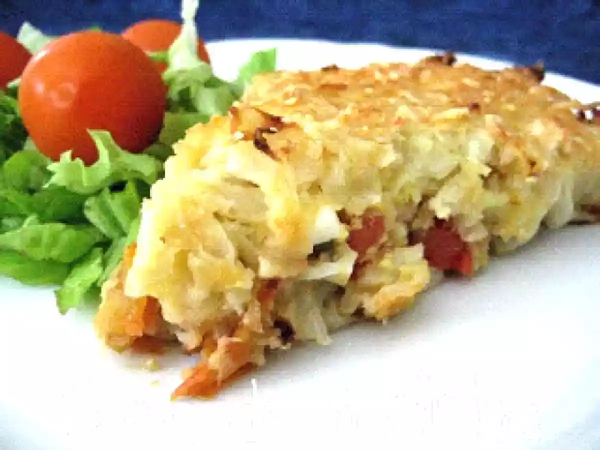 Torta de Repolho com Atum