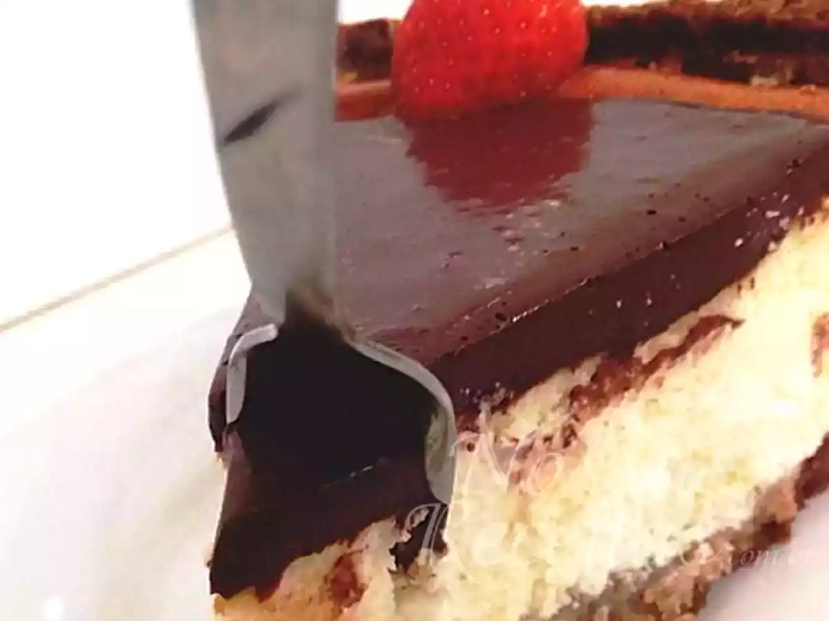 Torta de ricota com chocolate