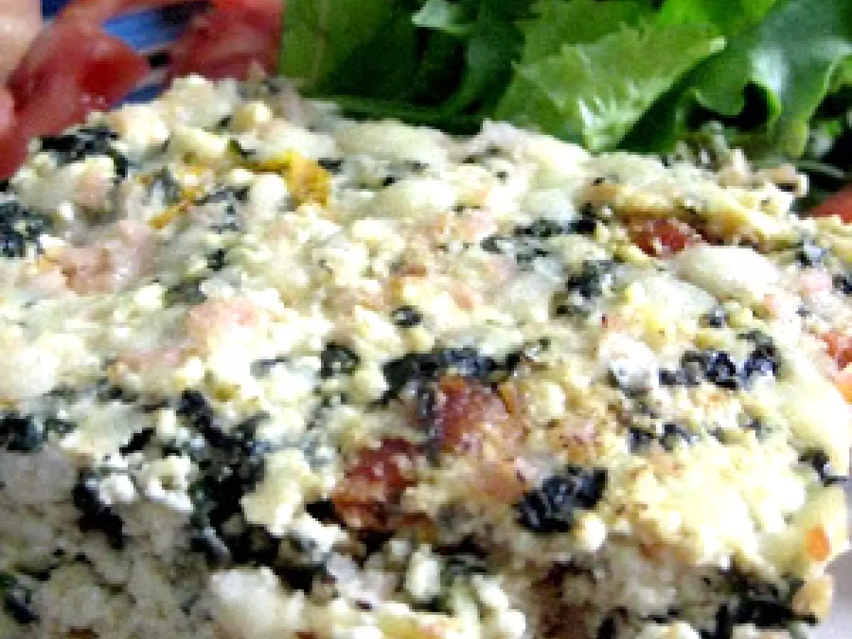 Torta de Ricota com Espinafre