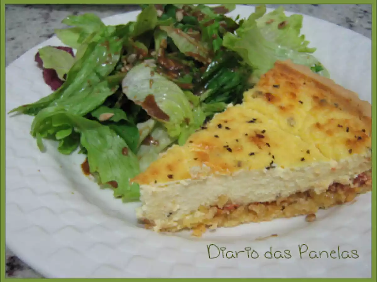 Torta de ricota e tomate seco