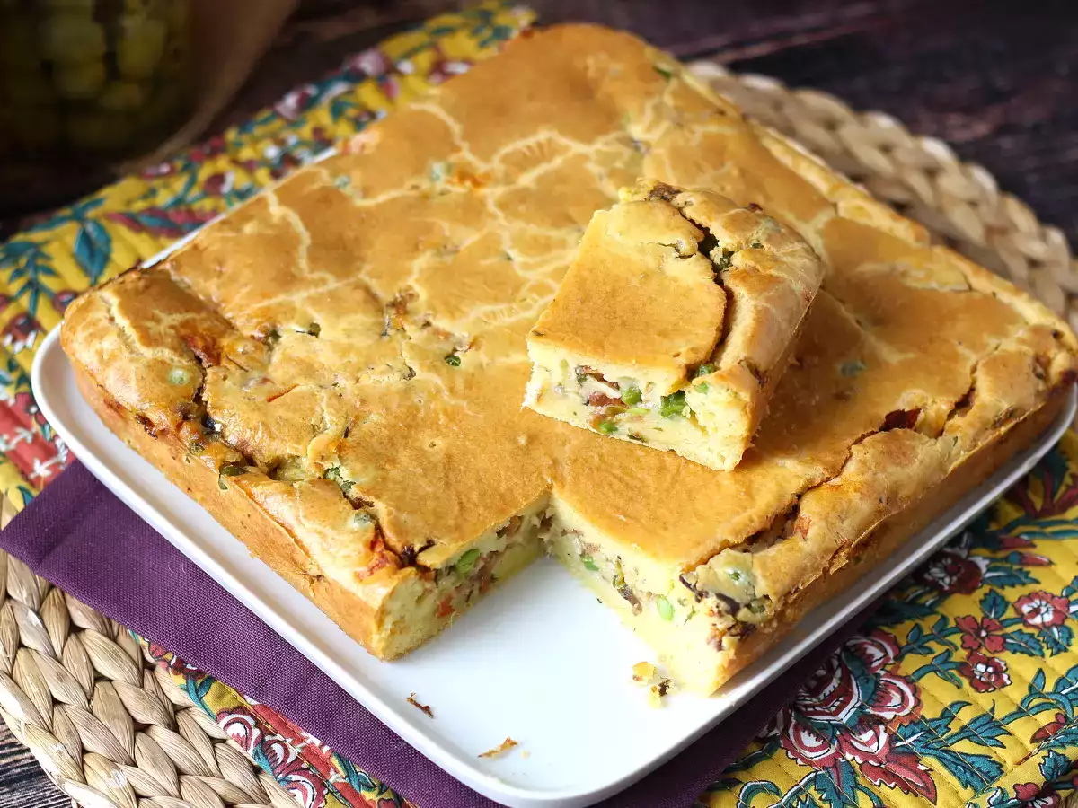 Torta de sardinha cremosa de liquidificador fácil e fofinha - foto 5