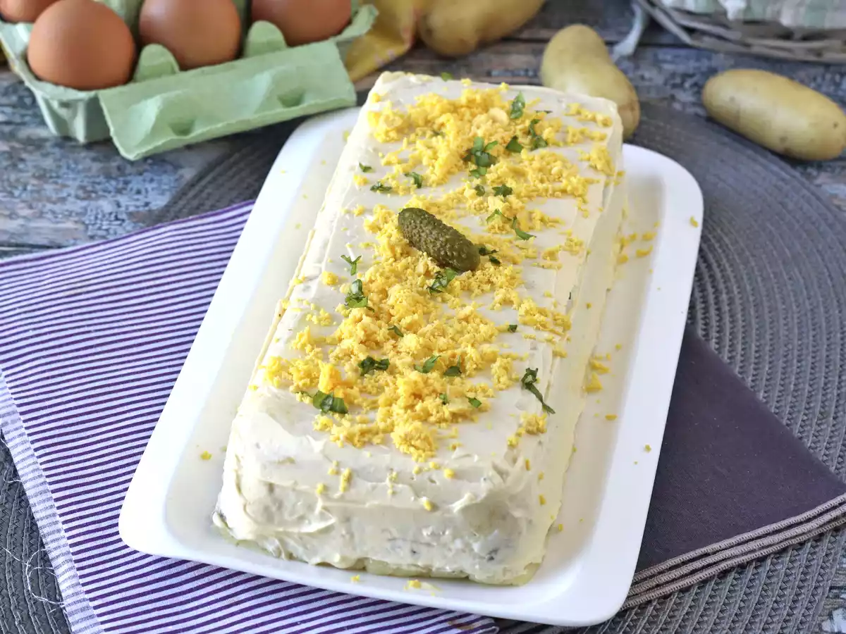 Torta fria de batata com atum e maionese: prática, refrescante e fácil de fazer - foto 2