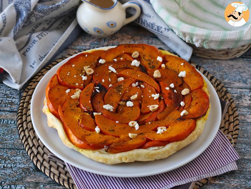 Torta invertida de abóbora com queijo de cabra e mel - foto 2