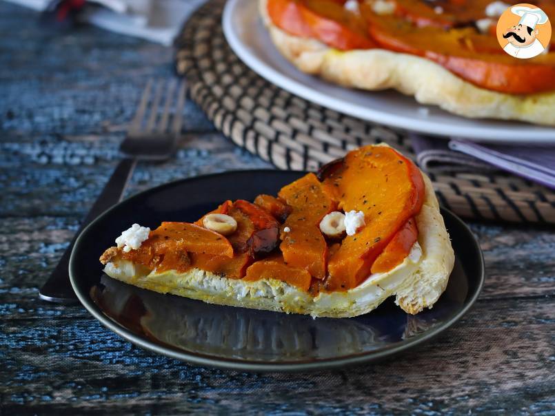 Torta invertida de abóbora com queijo de cabra e mel - foto 3