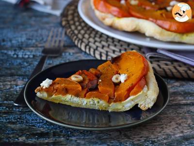 Torta invertida de abóbora com queijo de cabra e mel - foto 3