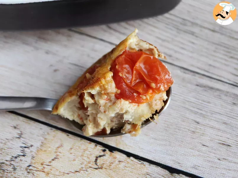 Torta leve de atum com tomate cereja, foto 3