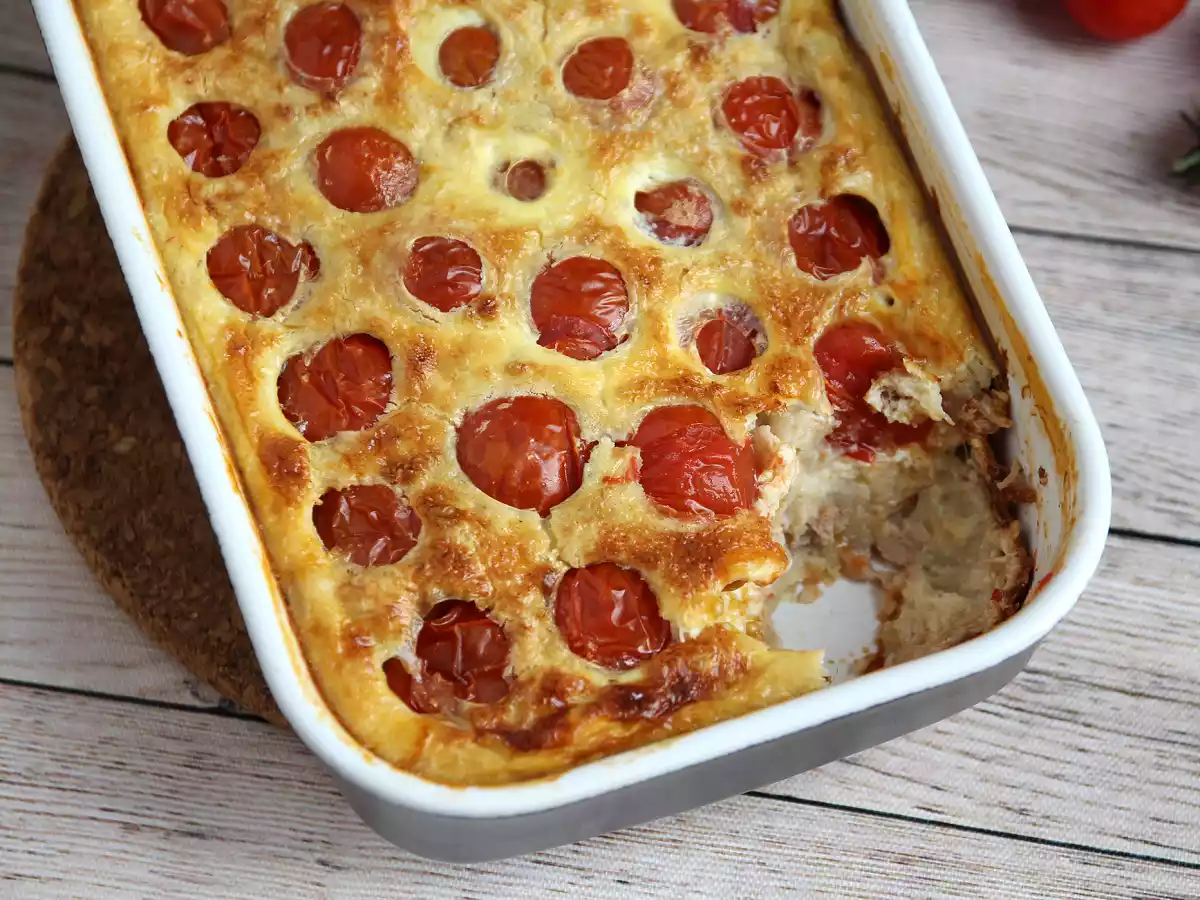 Torta leve de atum com tomate cereja - foto 4