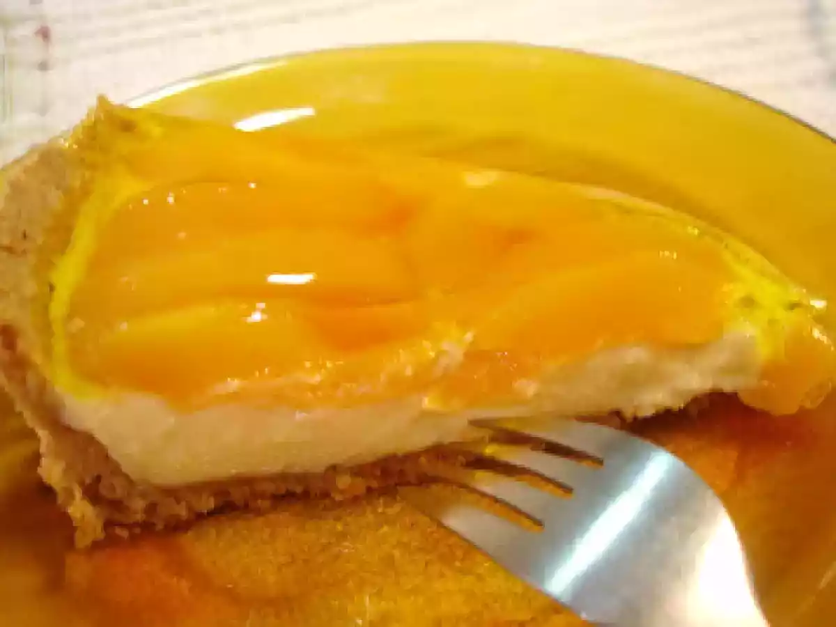 Torta refrescante de pêssego com gelatina! - foto 3
