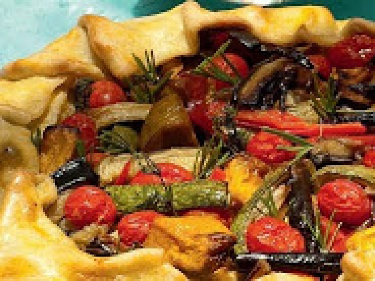 Torta Rústica de Legumes Assados (ovo-lacto)