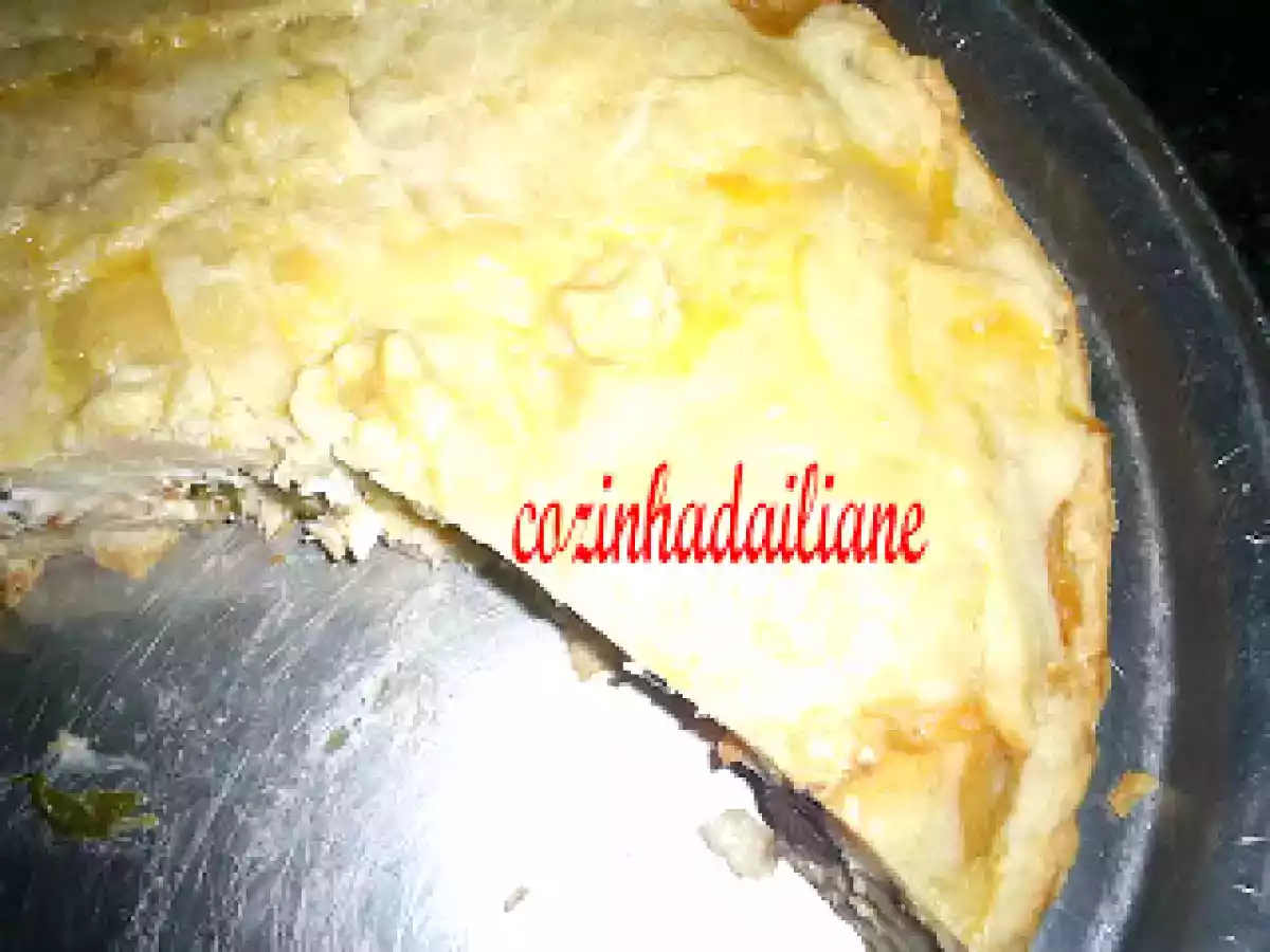 Torta salgada com massa de iogurte