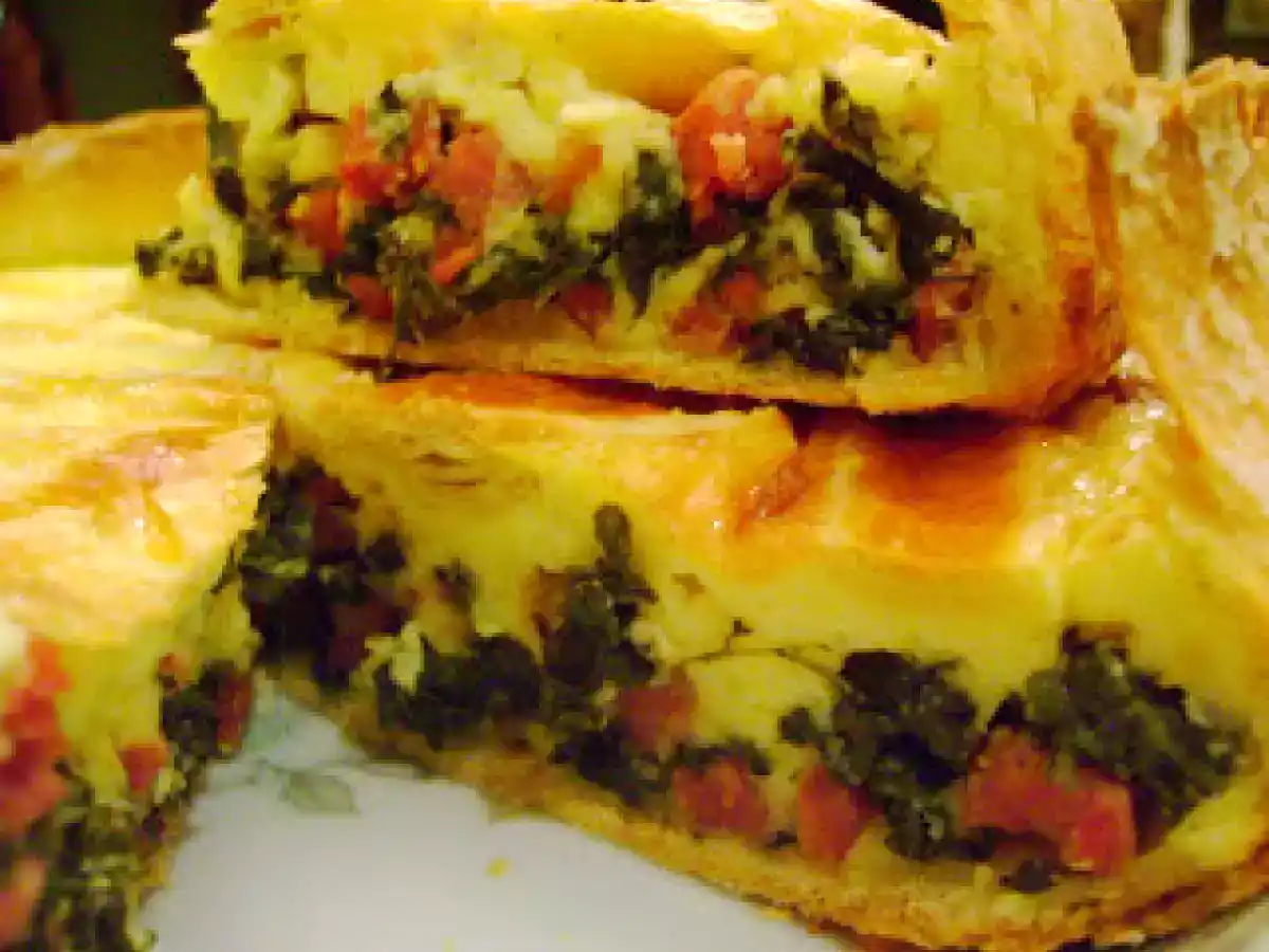 Torta salgada para o lanche da tarde