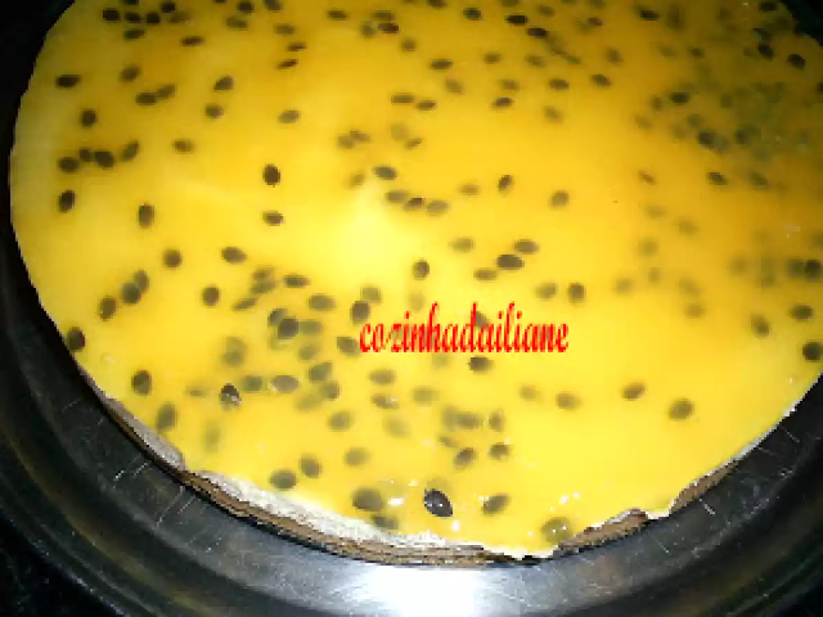 Torta trufada de maracujá