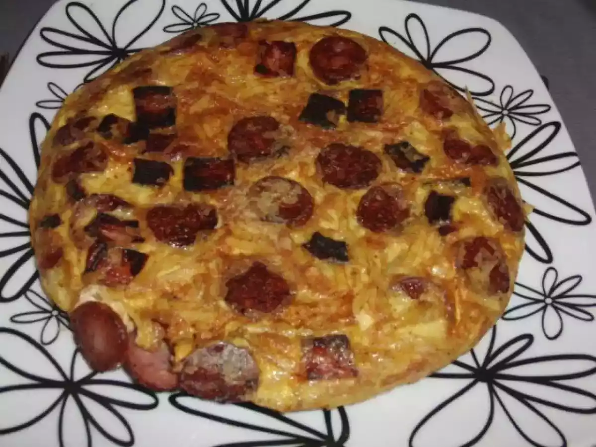 Tortilha de bacon e salsichas de ervas - foto 2