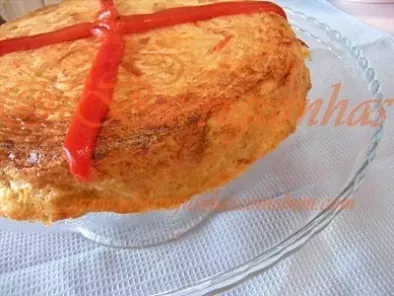 Tortilha de Batata Cebola e Pimentos Vermelhos no Forno