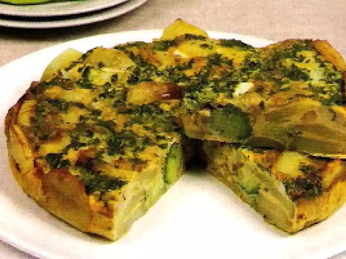 Tortilha de Batata com Brócolos