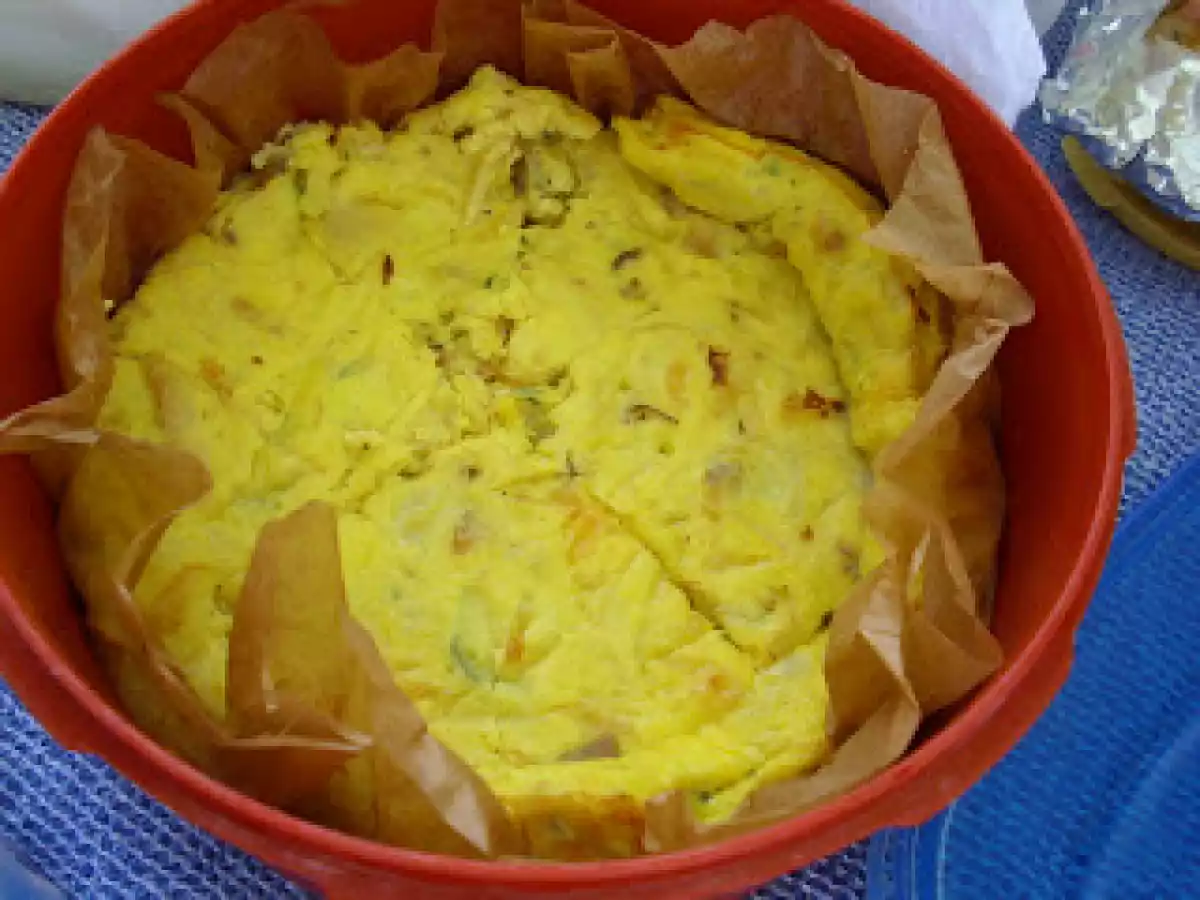 Tortilha de legumes no Forno