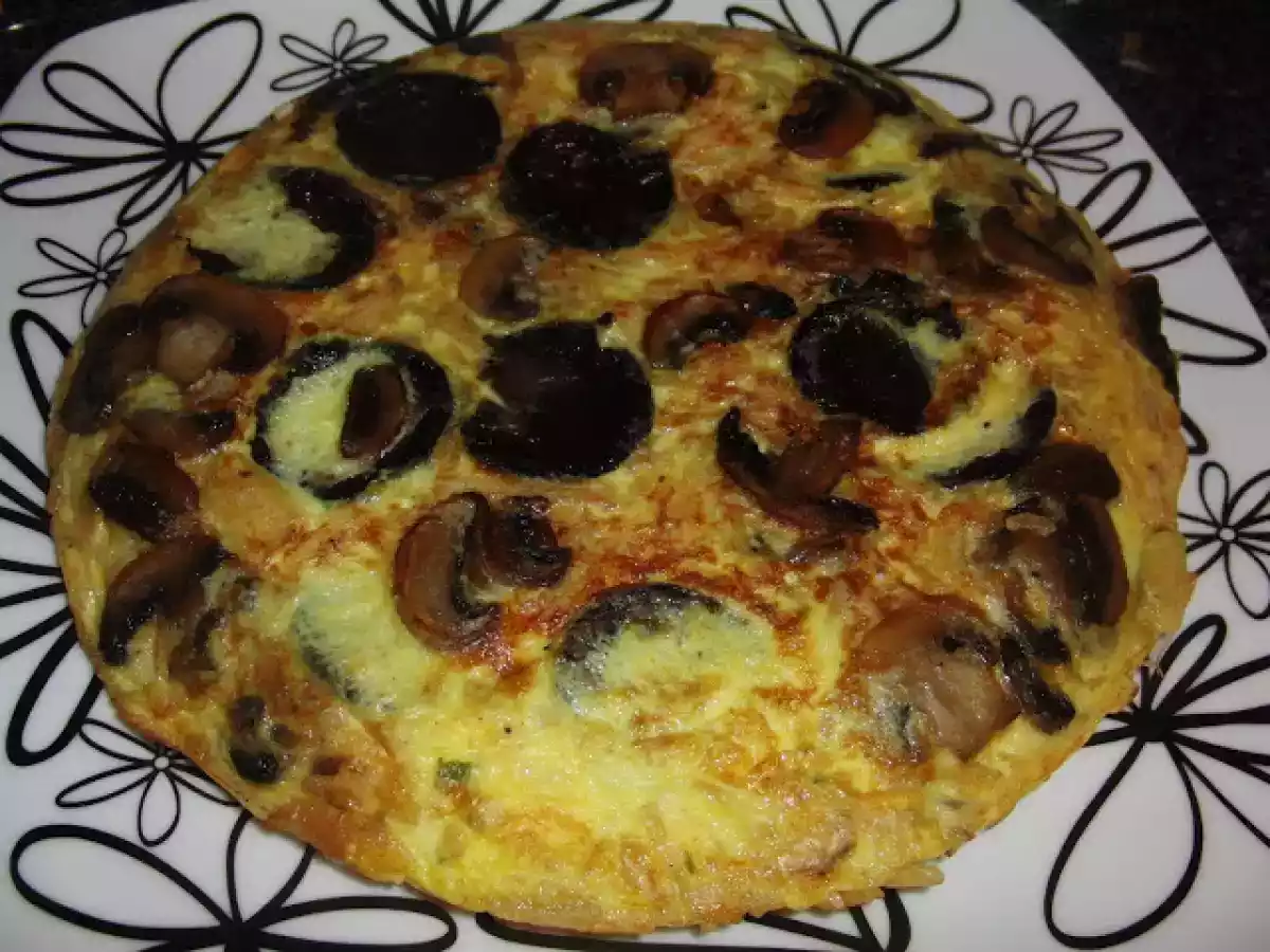 Tortilha de morcela preta