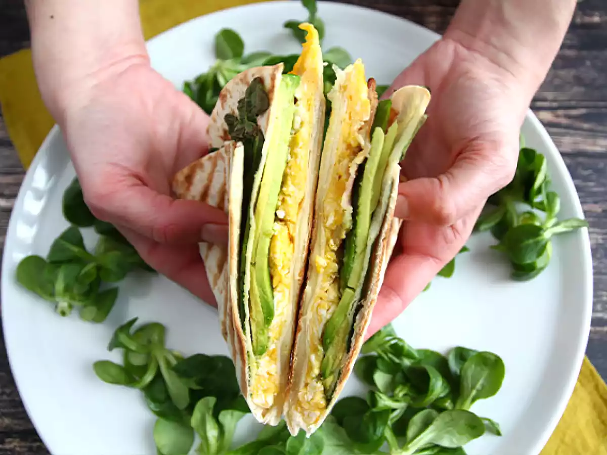 Tortilha wrap para o brunch