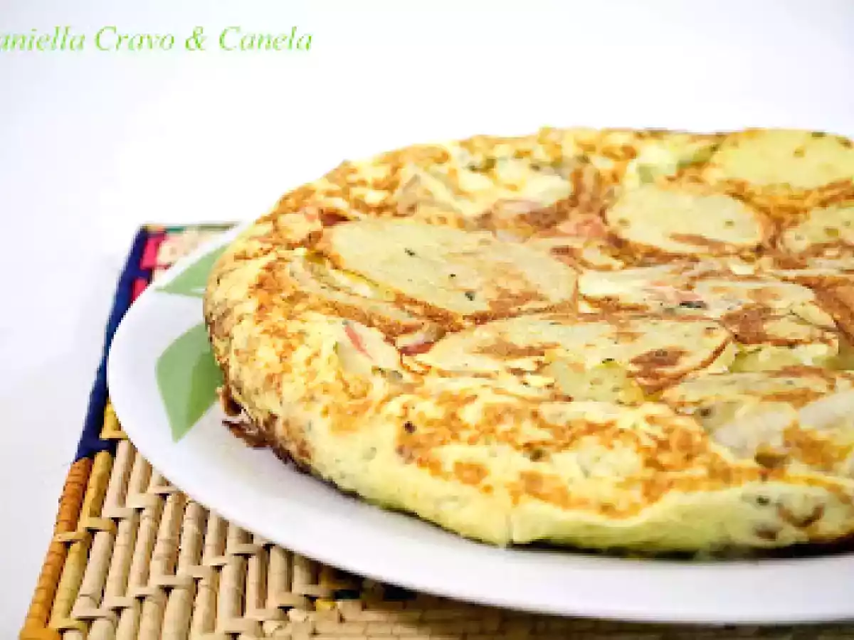 Tortilla Espanhola de Batata e Chouriço