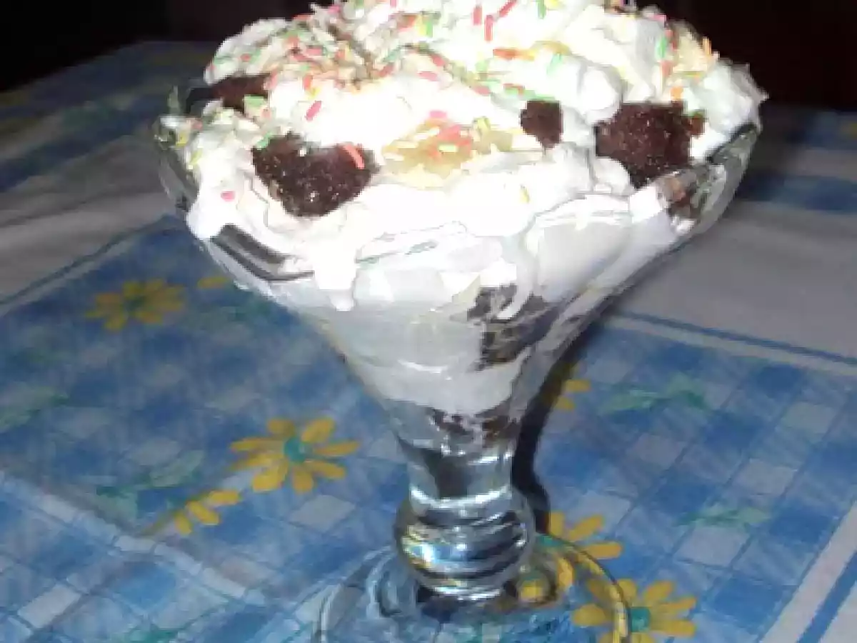 Trifle de Chocolate e Banana