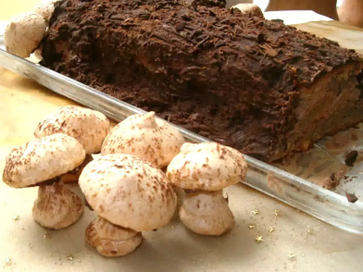 Tronco de natal de amêndoa e chocolate - foto 3