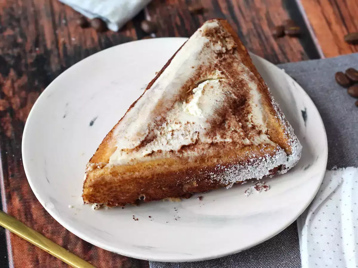 Tronco de Natal sabor tiramisù, feito sem molde - foto 2