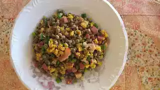 Tropeiro de feijão verde