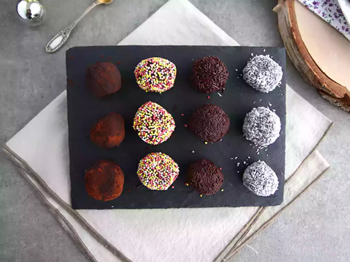Trufas de chocolate (decoradas)