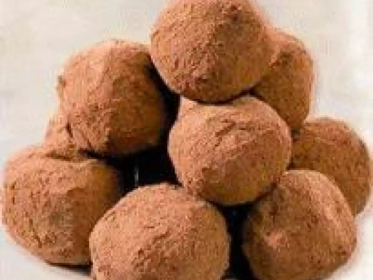 Trufas de whisky recheadas com cerejas
