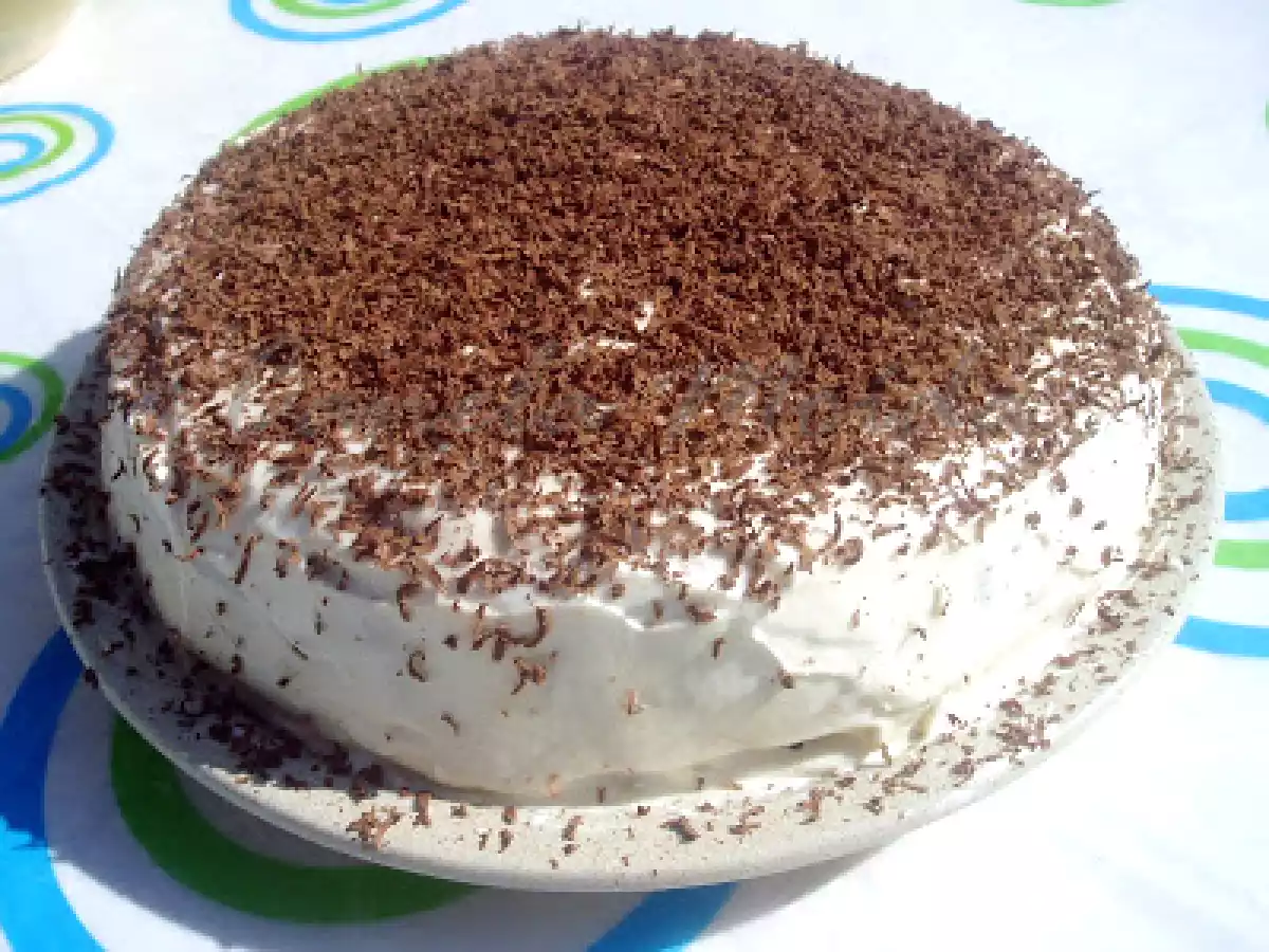 Um bolo dos diabos com tiramisu