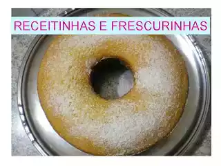 Um bolo para o lanche da tarde...