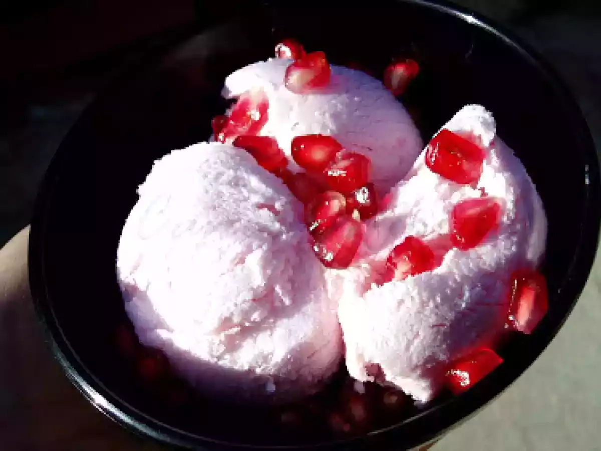 Um dia simples com gelado de romã