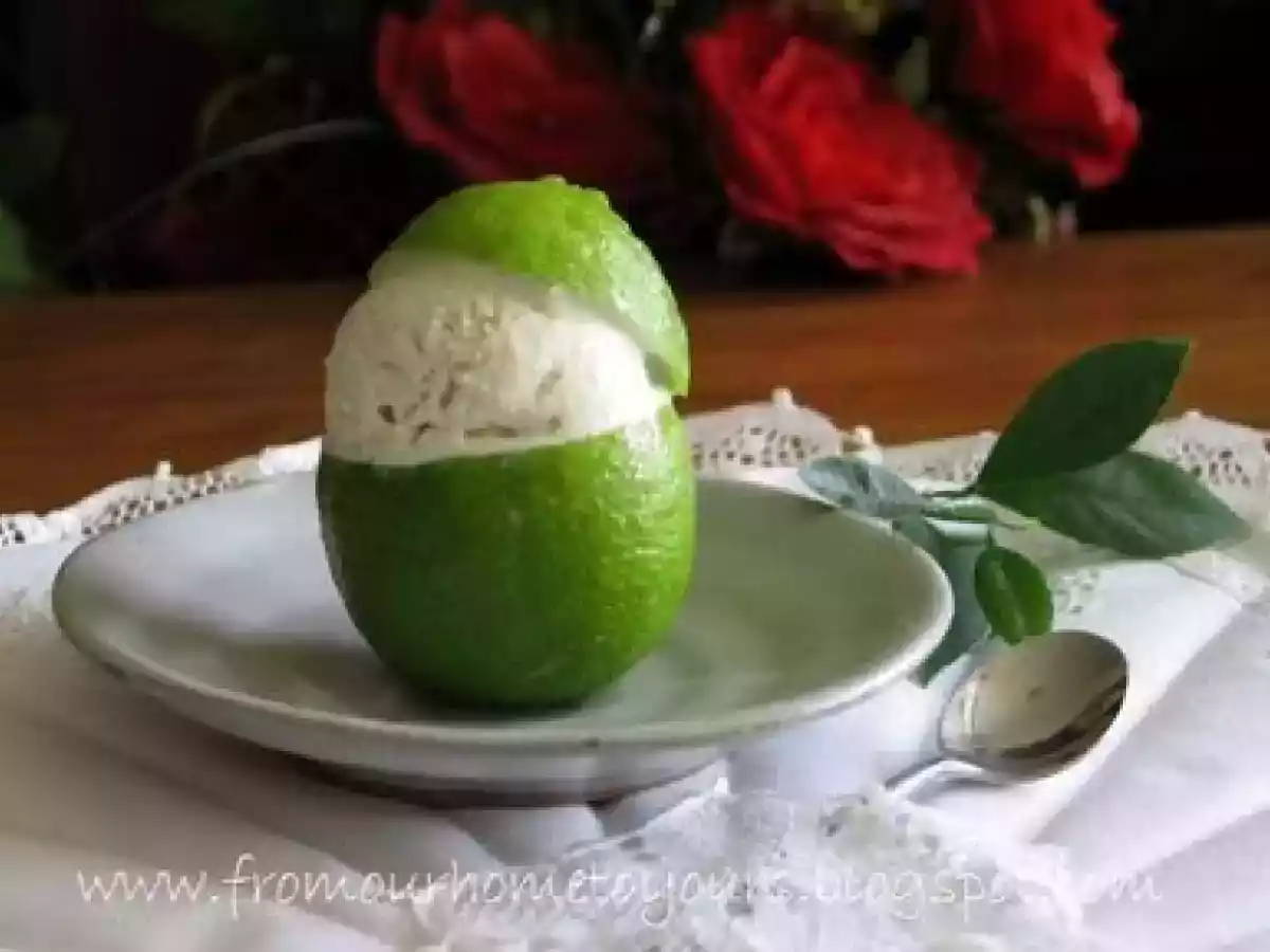 Um sorvete de limão super!