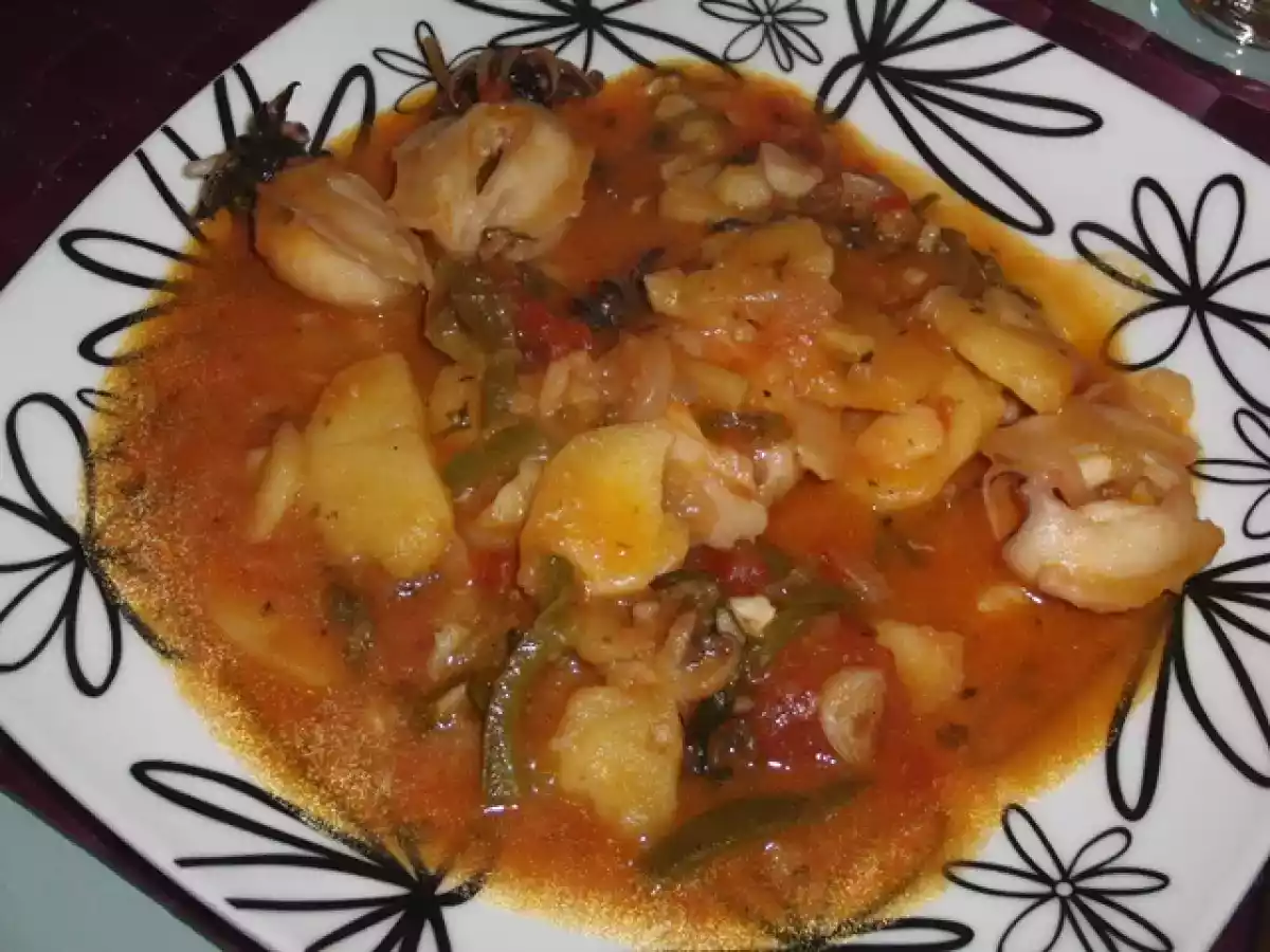 Uma espécie de caldeirada de choquinhos