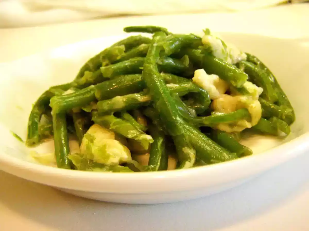 Vagem com parmesão e limão siciliano