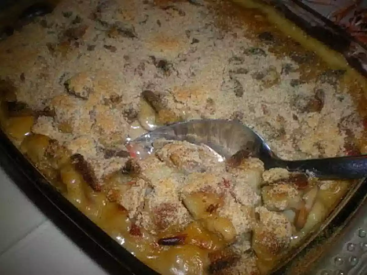 Vieiras gratinadas à bretonne