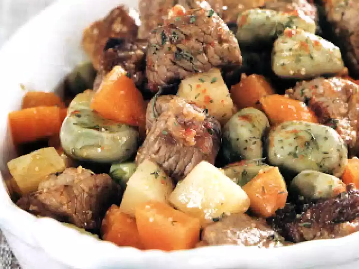 Vitela com Favas