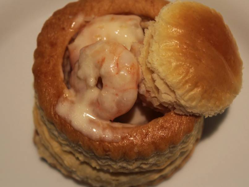 Vol-au-vent de Camarão e Alho francês