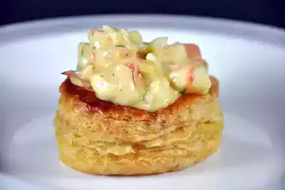 Vol-au-vent de creme de camarão