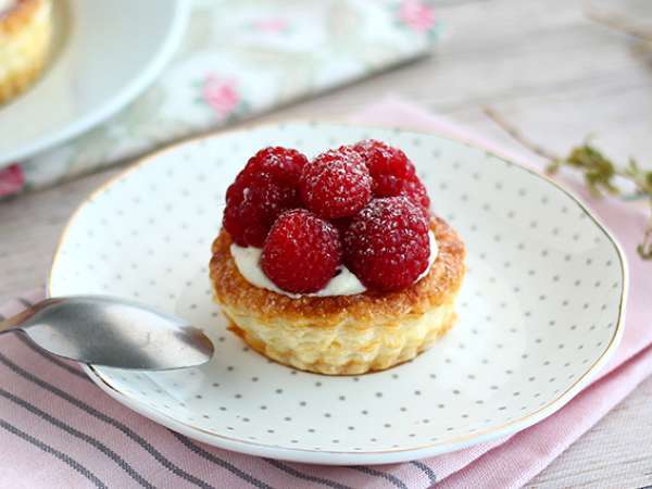 Voo ao vento framboesa e mascarpone