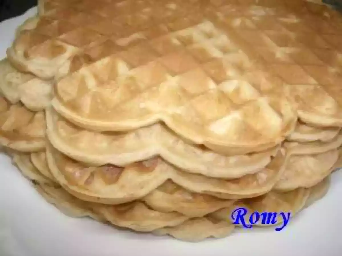 Waffles com mel