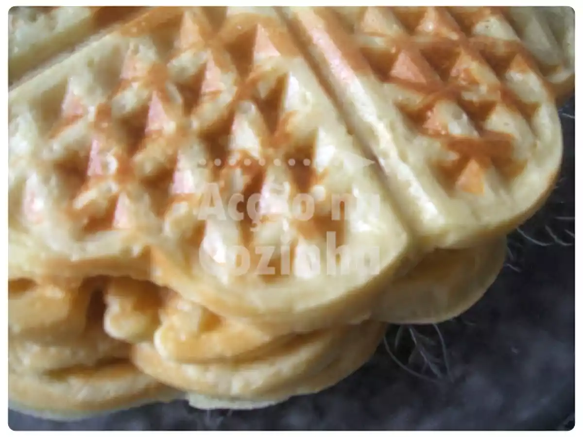 Waffles de côco com mel de cana e canela - foto 3
