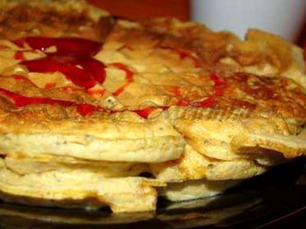 Waffles de Farinha Integra, Sementes de Papoila e Custard, foto 2