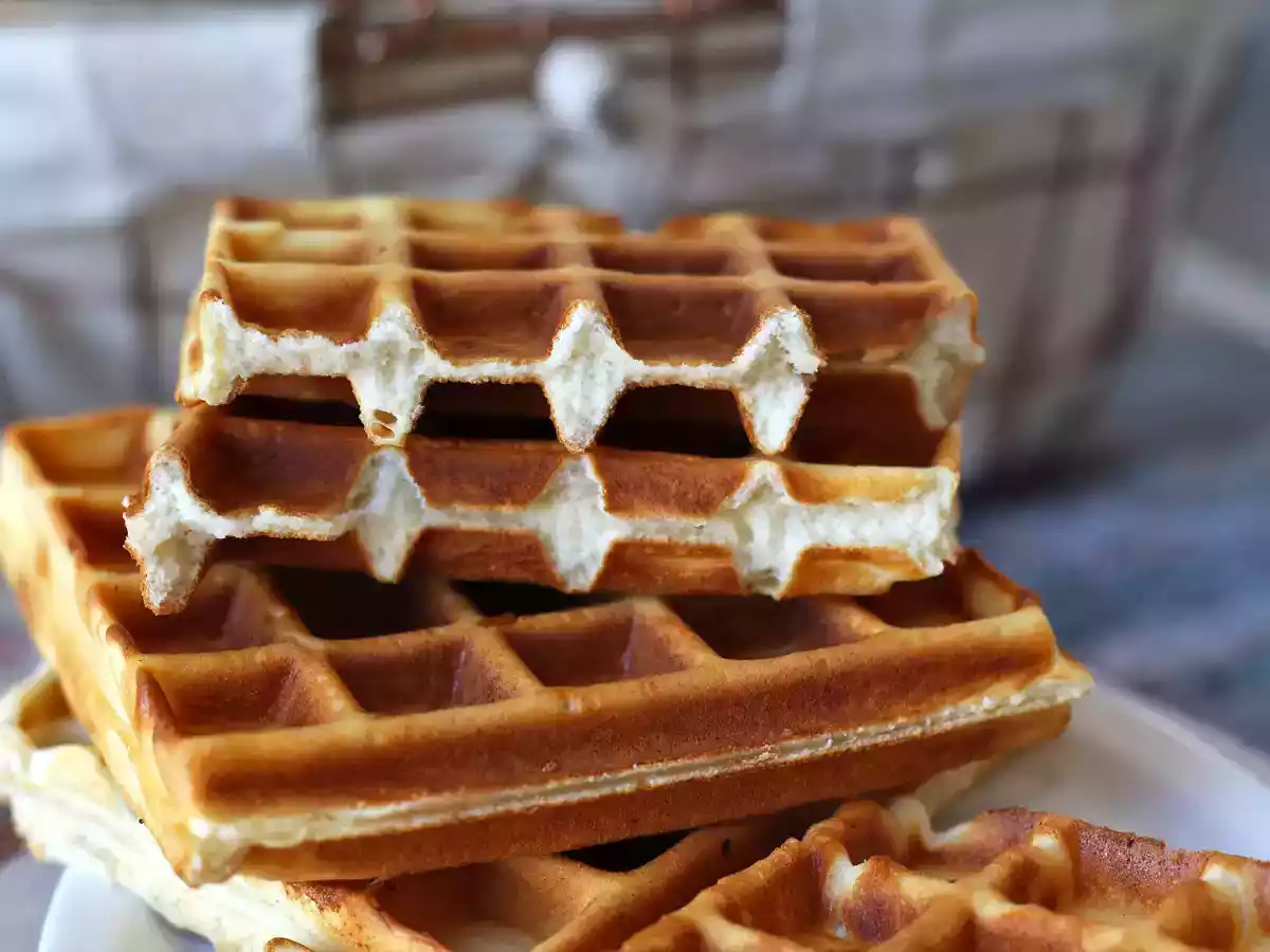 Waffles super proteicos com whey
