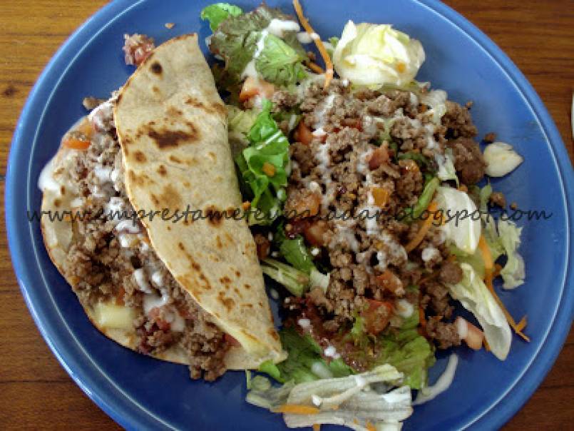 Wrap De Carne Moída E Salada