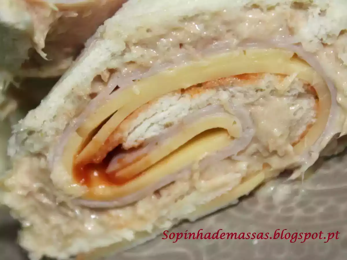 Wrap de pão de forma