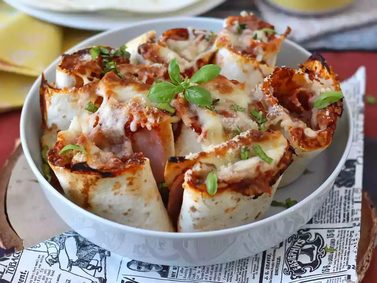 Wrap de pizza gratinado, a explosão de sabor que você precisa experimentar