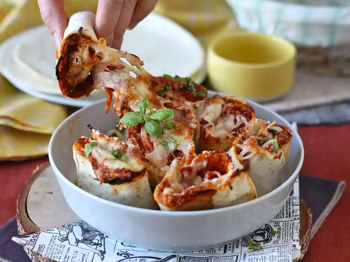 Wrap de pizza gratinado, a explosão de sabor que você precisa experimentar - foto 3