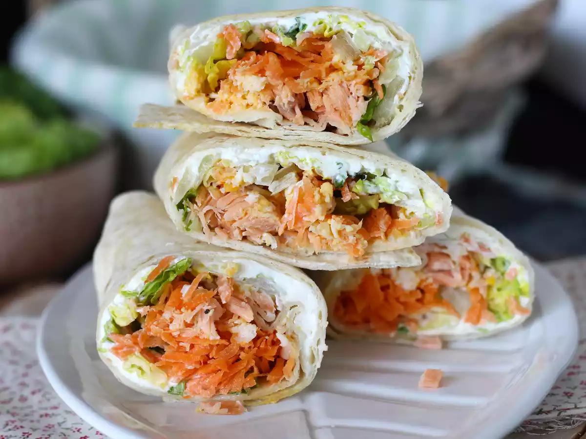 Wraps de salmão, o sanduíche perfeito, prático e bom pra toda hora! - foto 3