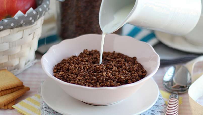 Cereais de arroz tufado de chocolate (Choco Krispies/Coco Pops)